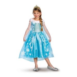 NWOT Disney’s Frozen Elsa Dress Girls Size Med 7/8